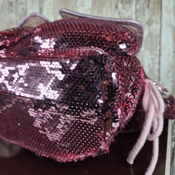 COACH 13821 Poppy Sequin Spotlight Pink Shoulder Bag Tote Special Edition Purse - Picture 12 of 16